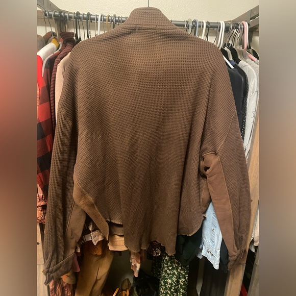 New With Tags NWT 12th Tribe Brown Knit Jacket Size M - Picture 2 of 3
